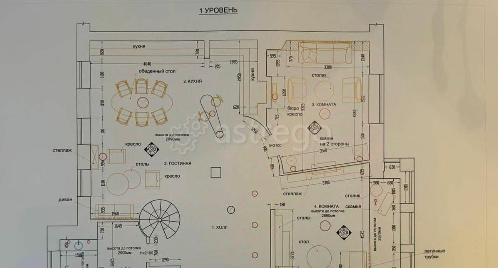 5-комн. квартира, 260 м2, 4/4 эт. Москва - изображение 3