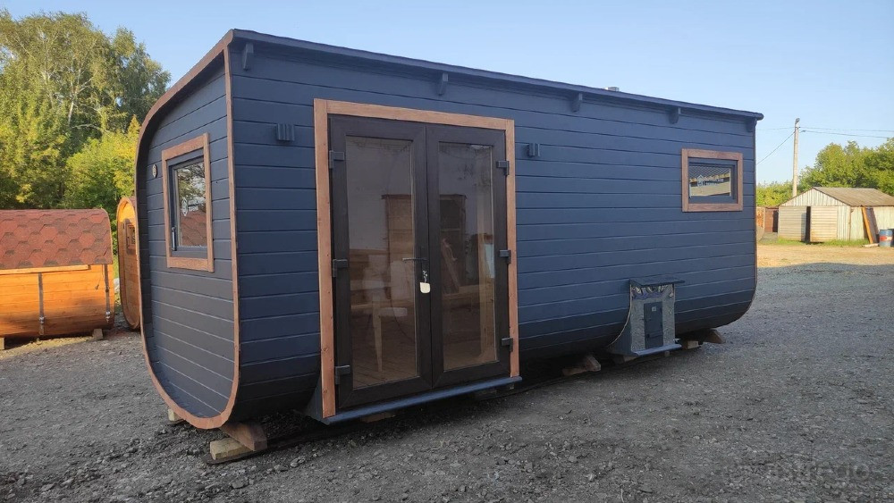 Баня бочка под ключ 2-6 м Барнаул - изображение 3