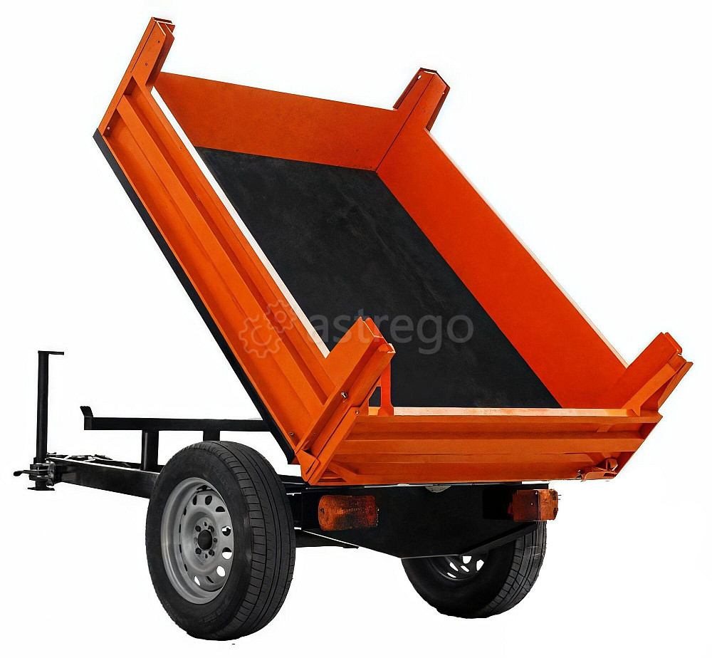 Полуприцеп Уралец 1 т самосвальный к минитрактору 2749х1300х1164 мм Новосибирск - изображение 1