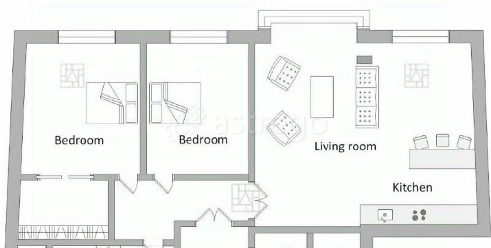 3-комн. квартира, 143 м2, 3/6 эт. Москва - изображение 2
