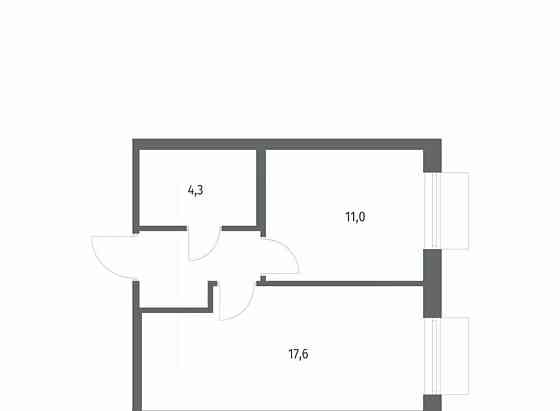 1-комн. квартира, 37.1 м2, 4/12 эт. Санкт-Петербург