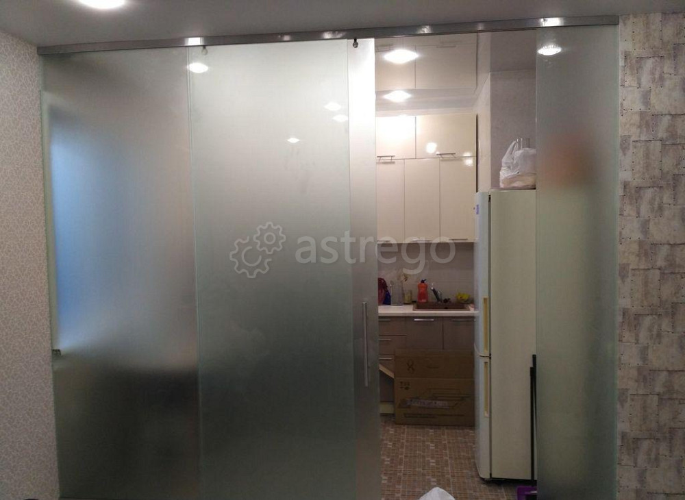 Дверь стеклянная раздвижная 10 мм Красноярск - изображение 1