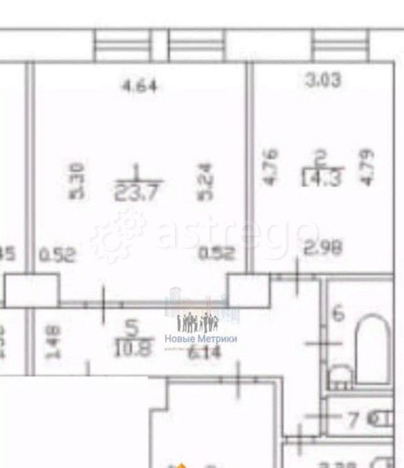 3-комн. квартира, 75 м2, 6/6 эт. Санкт-Петербург - изображение 5