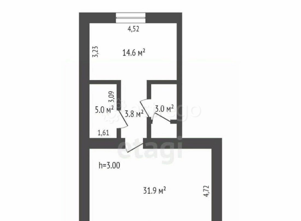 Офис, 59.6 м2 Благовещенск - изображение 1