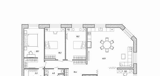5-комн. квартира, 142 м2, 5/9 эт. Санкт-Петербург