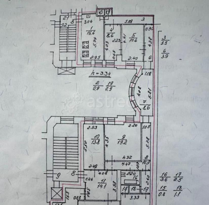 6-комн. квартира, 194.1 м2, 3/6 эт. Санкт-Петербург - изображение 4