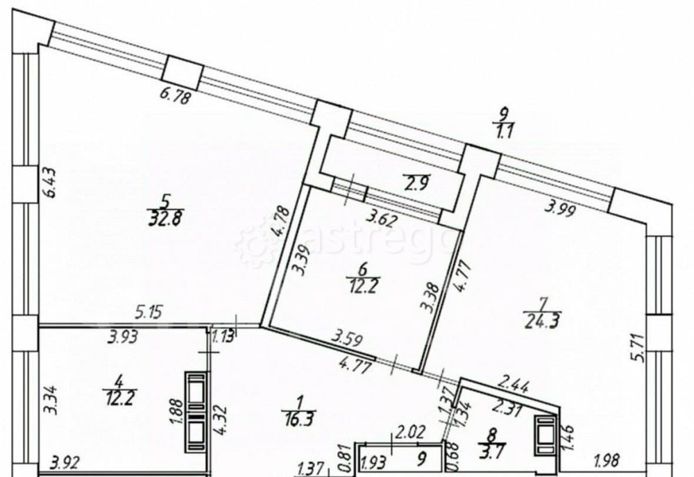 4-комн. квартира, 123.4 м2, 10/21 эт. Санкт-Петербург - изображение 2