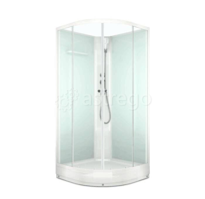Кабина душ ECO Delight 99 б/кр 90х90низ/под сат-мат/стекл в/к DOMANI-Spa DS01EcD99LWM00У Москва - изображение 1