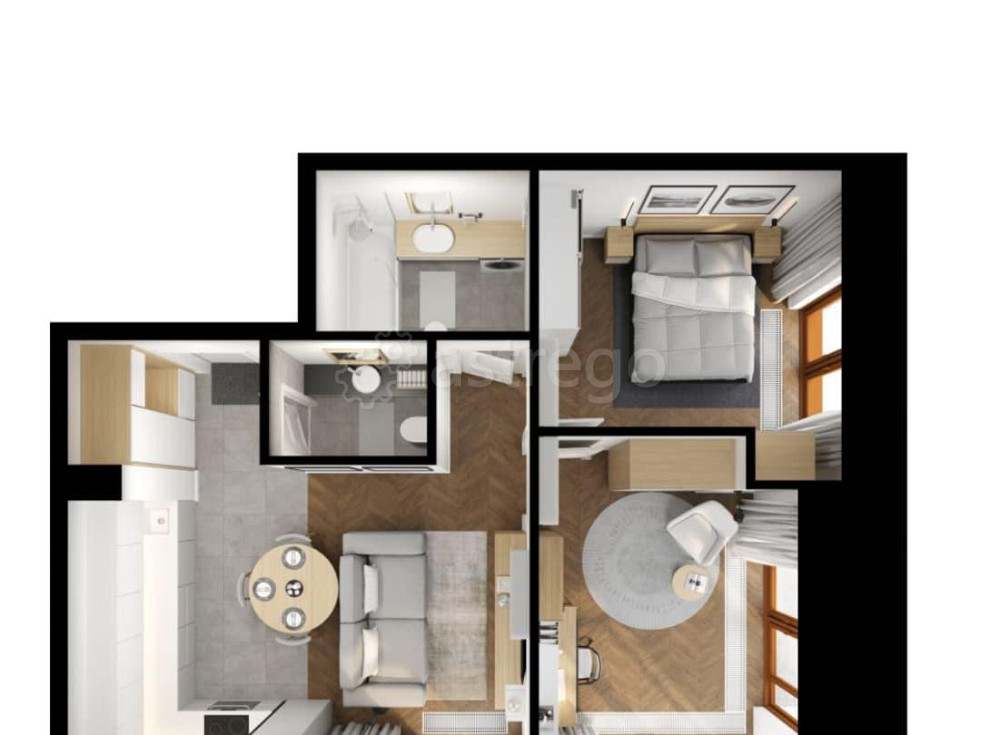2-комн. квартира, 54.5 м2, 4/7 эт. Санкт-Петербург - изображение 4