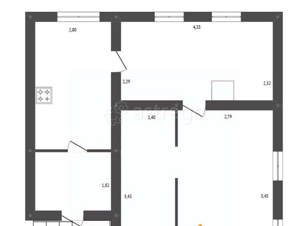 Дом, 49.9 м2, 8 соток, 1 эт. Белогорск - изображение 6