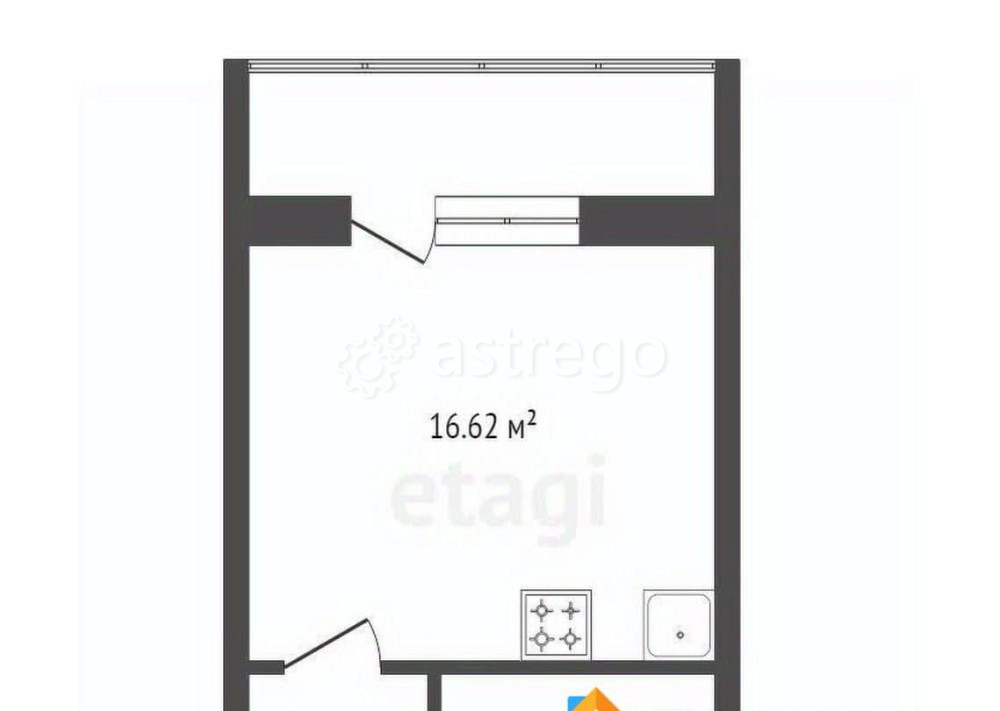 Студия, 25.1 м2, 6/10 эт. Красноярск - изображение 3