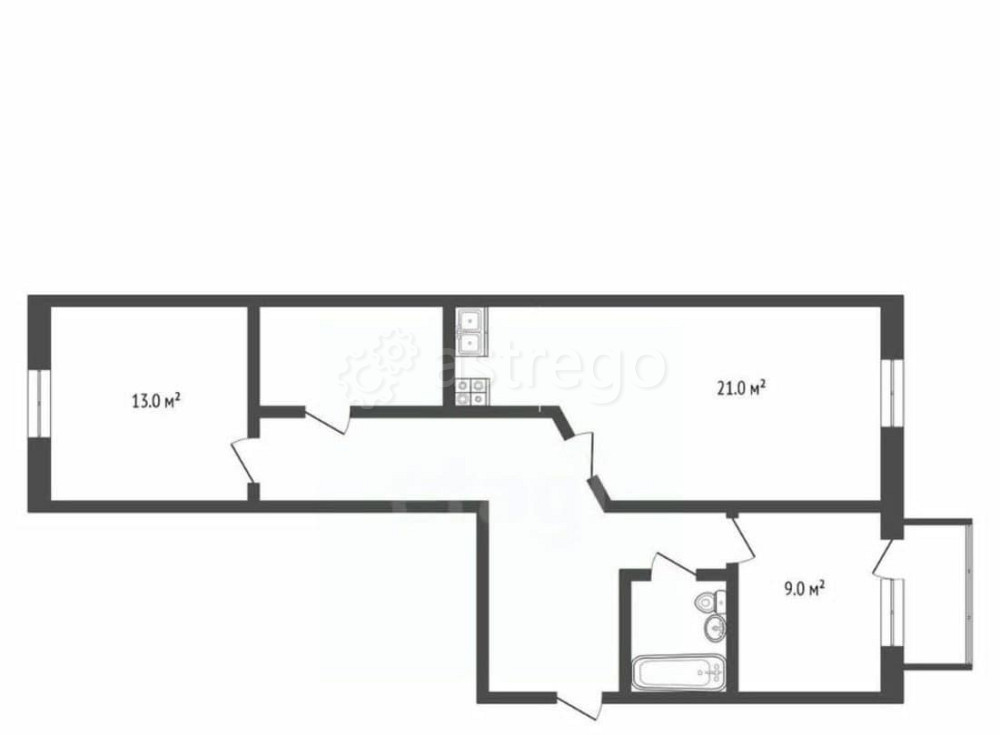 2-комн. квартира, 57.3 м2, 17/24 эт. Одинцово - изображение 5