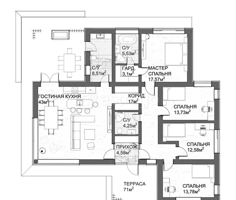 Коттедж, 214 м2, 1 эт. Москва - изображение 1