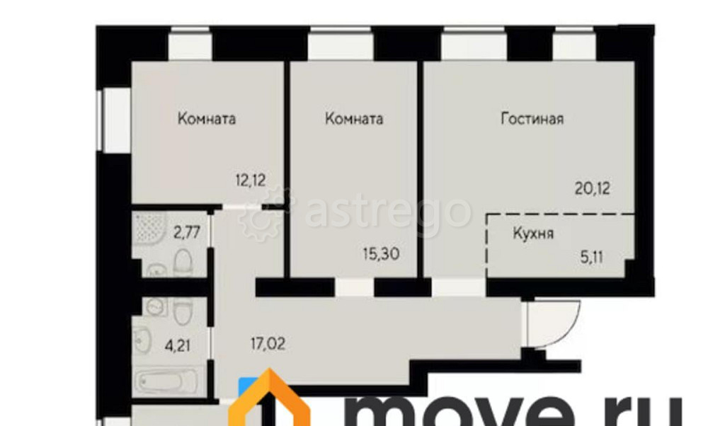 4-комн. квартира, 92.7 м2, 5/8 эт. Красноярск - изображение 1