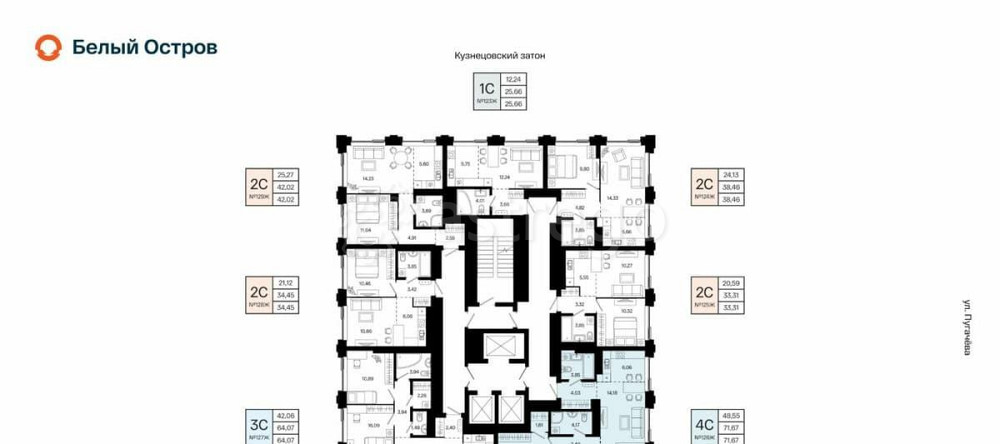 4-комн. квартира, 71.67 м2, 19/31 эт. Уфа - изображение 1