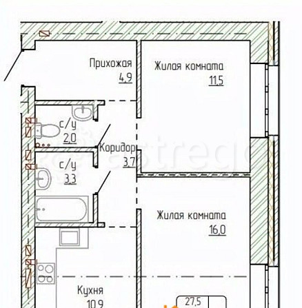 2-комн. квартира, 54.9 м2, 8/14 эт. Новоалтайск - изображение 1