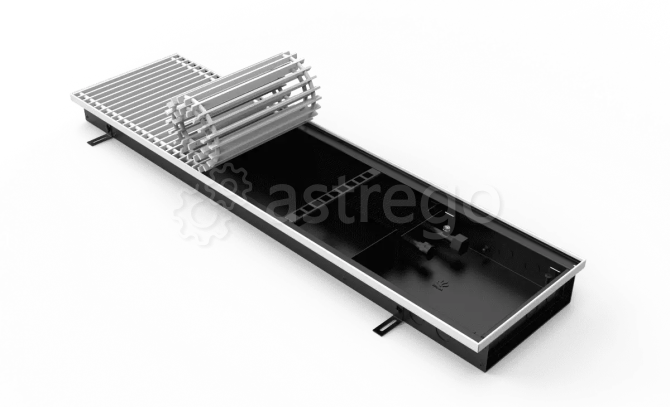 Конвектор внутрипольный VITRON ВК.070.260.1500.2ТГ с корпусом из оцинкованной стали Витрон Москва - изображение 1