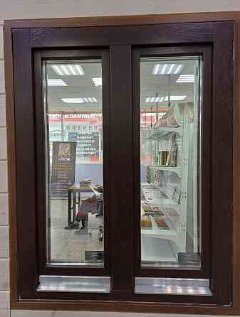 Евроокно деревянное, глухое, 1 створка, двухкамерный стеклопакет 36 мм Пермь