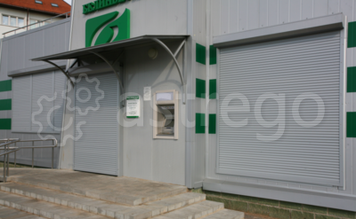 Рольставня автоматическая на дверь Alutech 900х2100 мм Красноярск - изображение 1