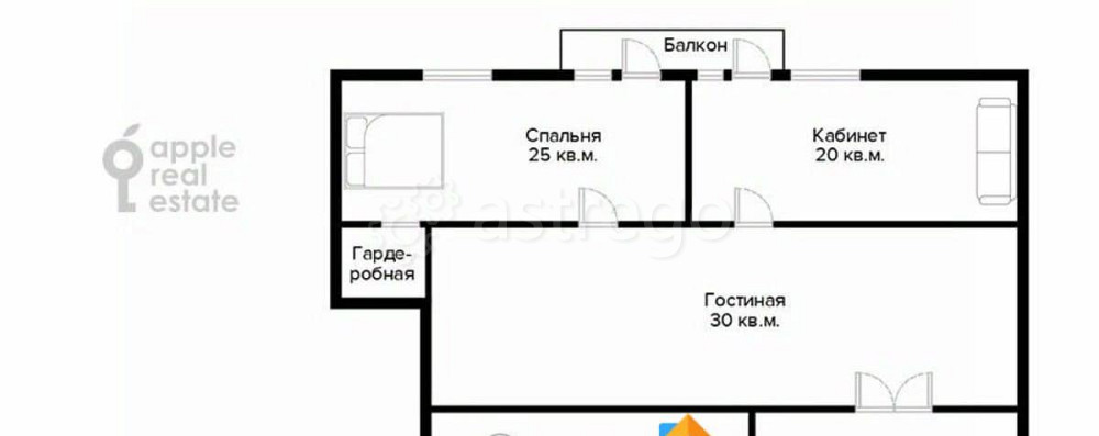 3-комн. квартира, 120 м2, 5/7 эт. Москва - изображение 7