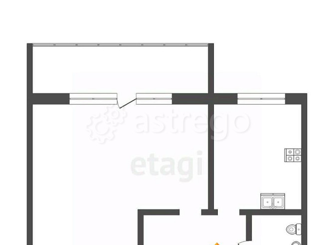 1-комн. квартира, 32 м2, 10/10 эт. Бийск - изображение 3