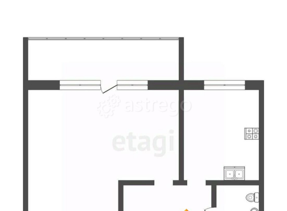 1-комн. квартира, 32 м2, 10/10 эт. Бийск - изображение 3