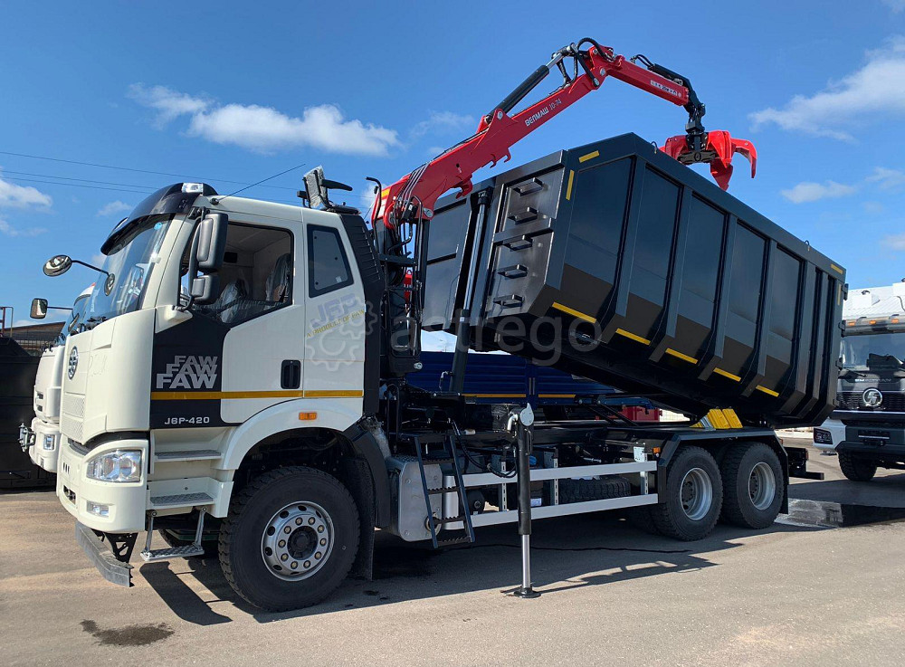 Ломовоз FAW 3250 с КМУ Велмаш Palfinger ВМ10-74М, колесная формула 6х4 Санкт-Петербург - изображение 1