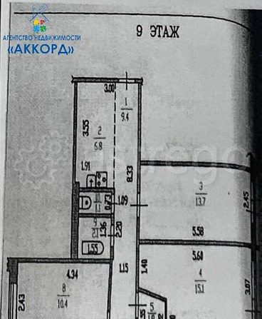 Комната, 10 м2, 9/9 эт. Барнаул - изображение 5