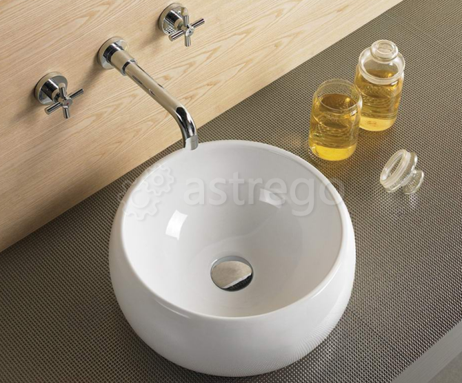 Раковина на столешницу Cerama LUX 5004 (39,5х39,5х15,5) Красноярск - изображение 1