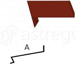 Подоконный отлив 0,4 мм Ral 3005 Новосибирск - изображение 1