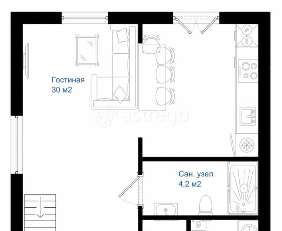 Дом, 77 м2, 6 соток, 2 эт. Домодедово - изображение 3
