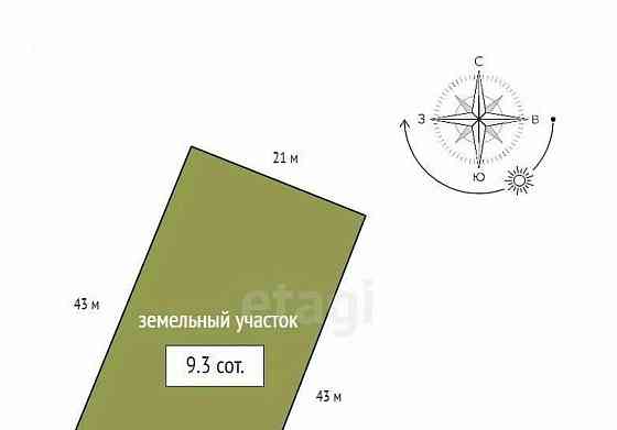 Дом, 69 м2, 9.3 сотки, 1 эт. Емельяново