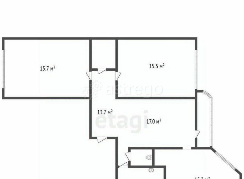 3-комн. квартира, 84.9 м2, 5/22 эт. Санкт-Петербург - изображение 7