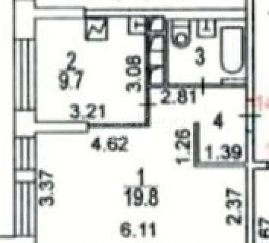 1-комн. квартира, 38.6 м2, 4/21 эт. Москва - изображение 5