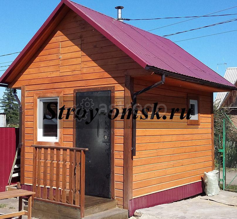 Строительство бани из профилированного бруса 3х4 м Омск - изображение 1