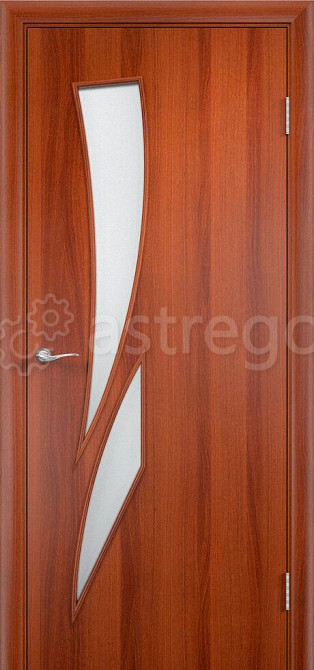 Дверное полотно со стеклом "Камея" Итальянский орех 900 мм Екатеринбург - изображение 1