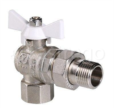 Кран шаровой Valtec Base угловой с полусгоном 3/4" VT.228.NW.05 вн-нар Самара - изображение 1