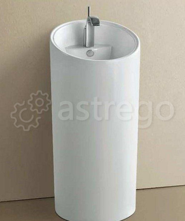 Раковина напольная Cerama LUX P 7030 L (48х48х98) Красноярск - изображение 1