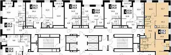 4-комн. квартира, 89.1 м2, 23/32 эт. Москва