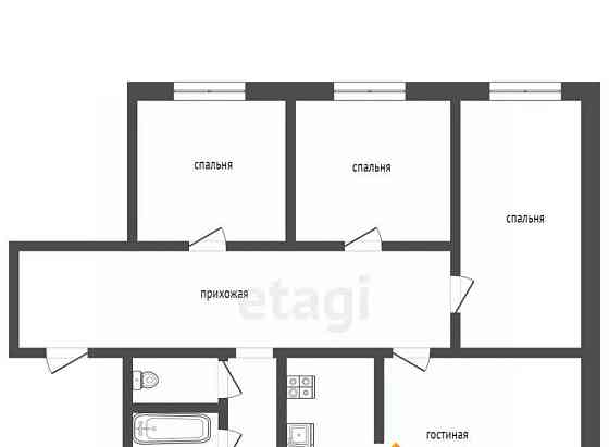 4-комн. квартира, 86 м2, 3/5 эт. Норильск
