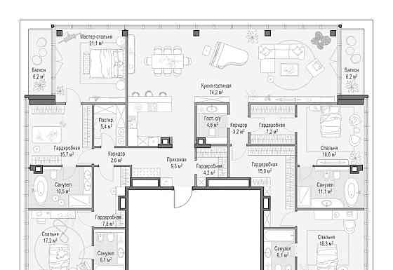 4-комн. квартира, 272.2 м2, 5/9 эт. Москва