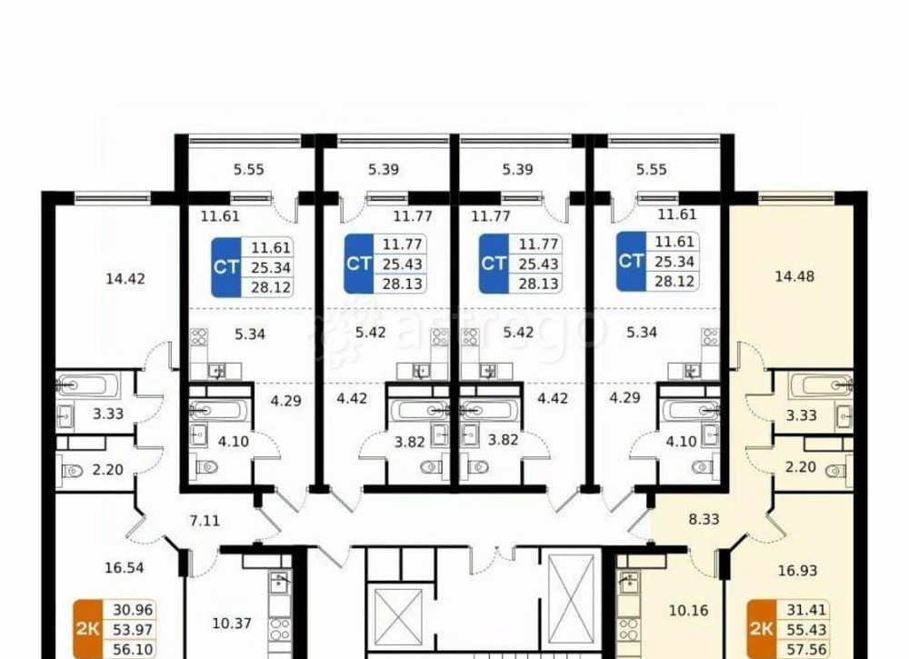 2-комн. квартира, 57.56 м2, 9/17 эт. Домодедово - изображение 5