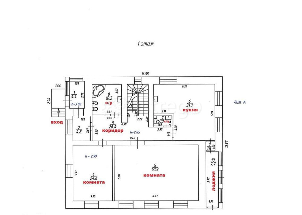 Коттедж, 200.2 м2, 10 соток, 2 эт. Емельяново - изображение 4