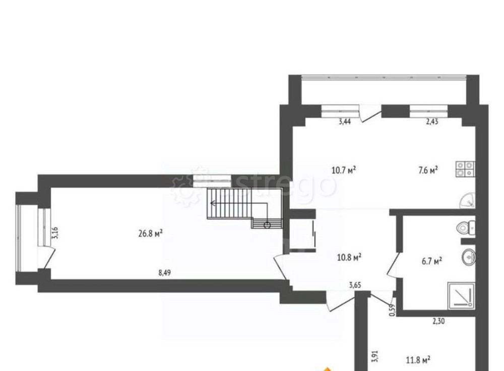 6-комн. квартира, 144 м2, 6/6 эт. Благовещенск - изображение 4