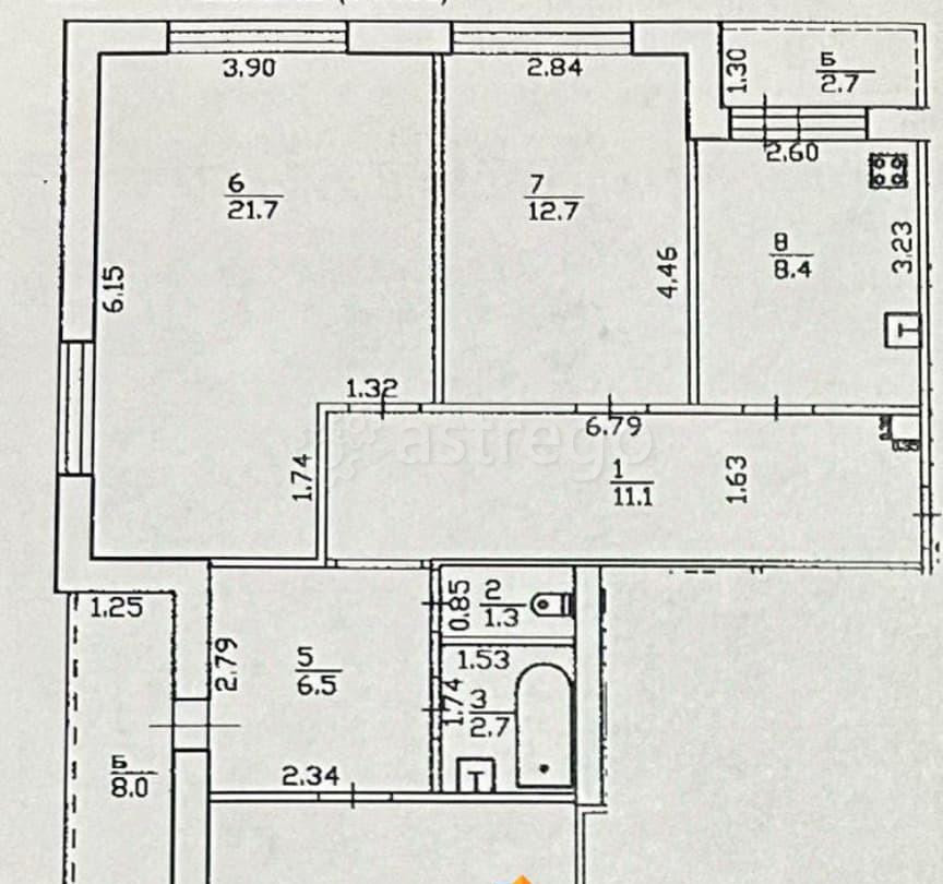 3-комн. квартира, 82 м2, 7/9 эт. Уфа - изображение 2
