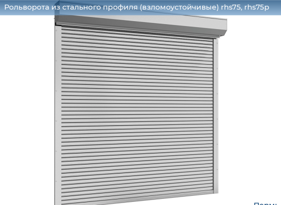 Рольворота из стального профиля (взломоустойчивые) RHS75, RHS75P Пермь