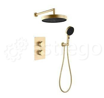 Душевой комплект BOHEME Cell с 3-х режимным термостатом 427-MG Gold Matt Новосибирск - изображение 1