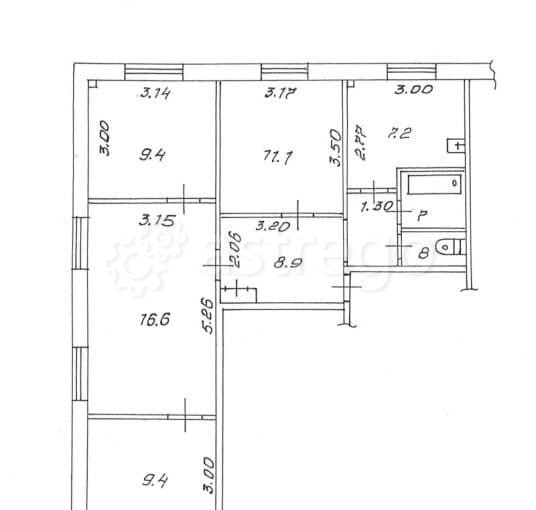 4-комн. квартира, 66 м2, 1/5 эт. Красноярск - изображение 2
