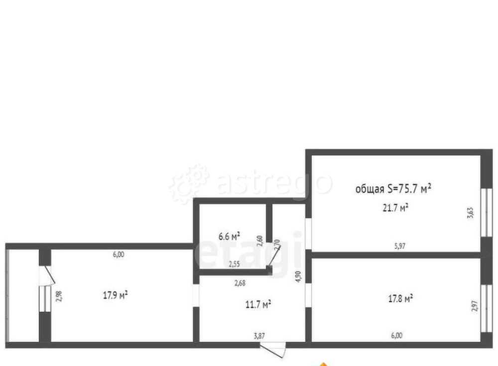 2-комн. квартира, 72 м2, 2/2 эт. Бийск - изображение 2