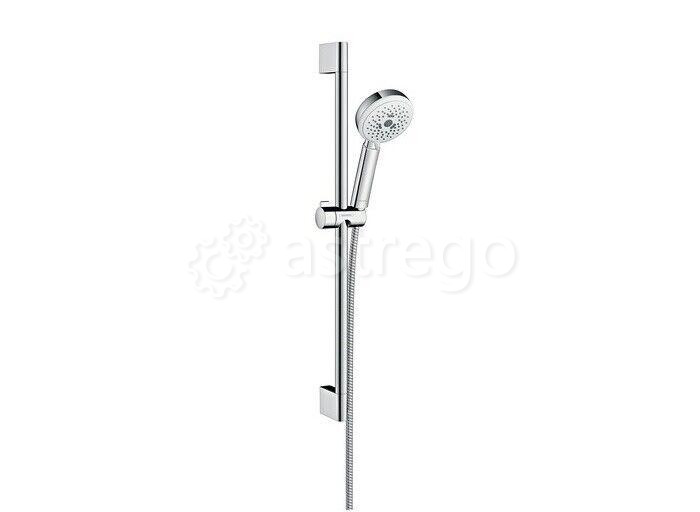 Душевой гарнитур Hansgrohe, Crometta, размер штанги, мм 650, диаметр ручного душа, мм 100 26650400 Москва - изображение 1